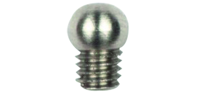 Guidon grain d'orge 3.5mm argent filetage 2.6mm