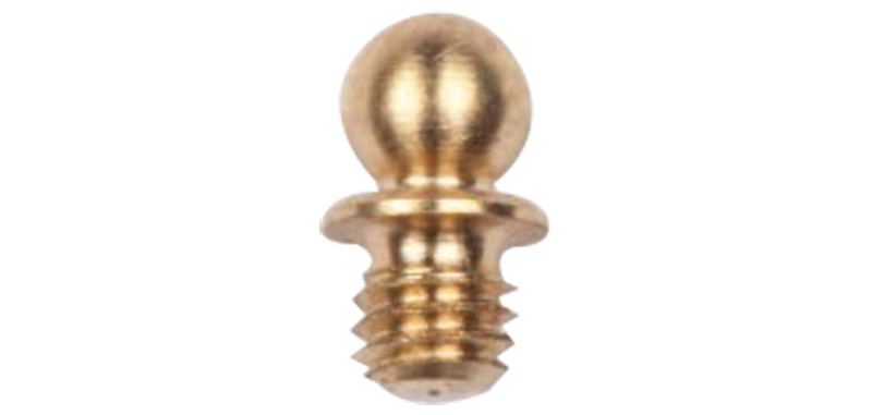 Guidon grain d'orge 3mm laiton filetage 2.6mm