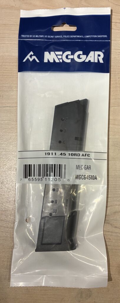 MEC-GAR CHARGEUR 1911 BRONZE 10 COUPS CAL.45ACP AVEC PROLONGATEUR