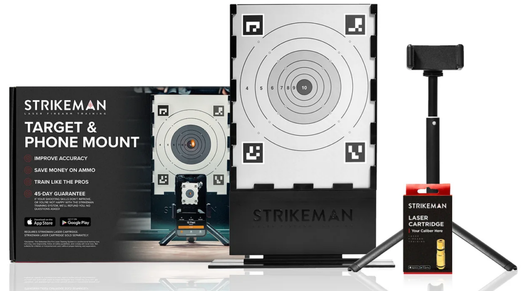 STRIKEMAN TARGET & PHONE MOUNT + Douille LASER 45ACP