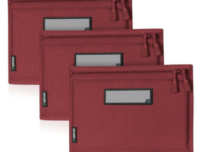 SAVIOR lot de 3 pochettes de rangement ROUGE arme de poing